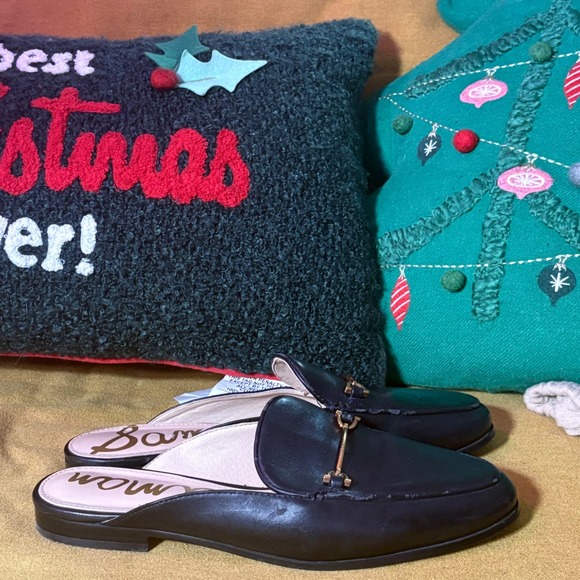Sam Edelman Lounette Black Leather Snaffle Bit Mules Loafers Women Size 7 M - Picture 3 of 7